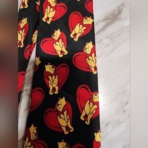 Disney Pooh Black and Red Tie